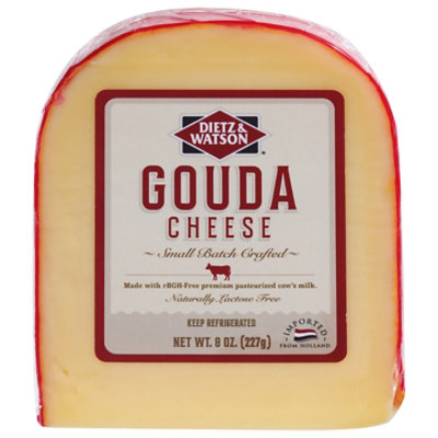 Dietz & Watson Originals Gouda Cheese Wedge 8 Oz - Image 3