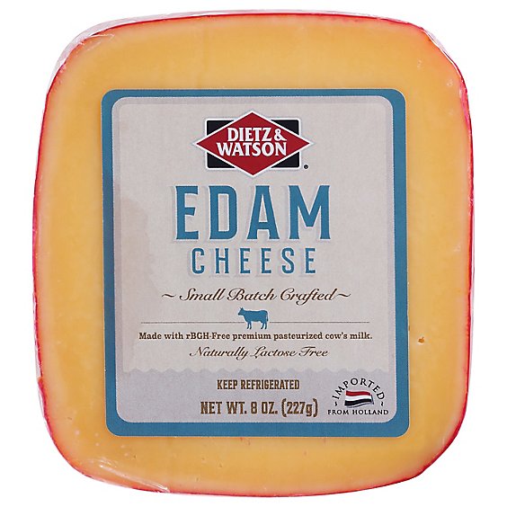 Dietz & Watson Originals Edam Cheese Block 8 Oz