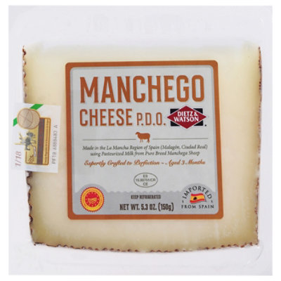 Dietz & Watson Originals Manchego Cheese Wedge 5.3 Oz - Image 3