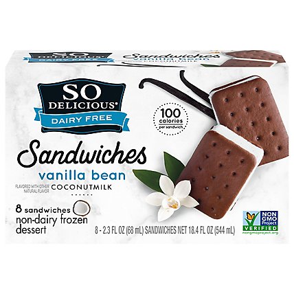 So Delicious Coconut Milk Vanilla Mini Sandwich - 8-2.3 Fl. Oz. - Image 2