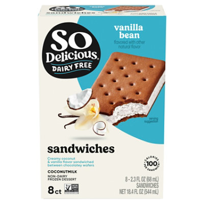 So Delicious Coconut Milk Vanilla Mini Sandwich - 8-2.3 Fl. Oz. - Image 1