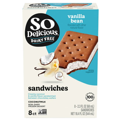 So Delicious Coconut Milk Vanilla Mini Sandwich - 8-2.3 Fl. Oz. - Image 2