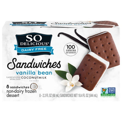 So Delicious Coconut Milk Vanilla Mini Sandwich - 8-2.3 Fl. Oz.