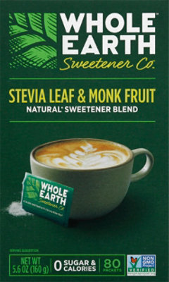 Whole Earth Nature Sweet Stevia & Monk Fruit - 80 Count - Image 2