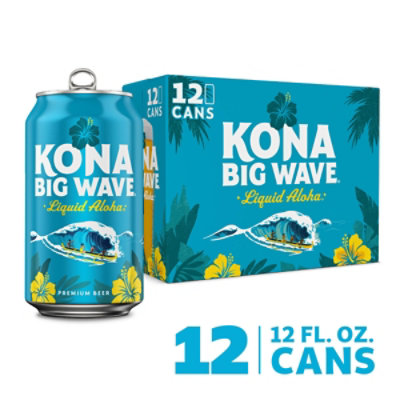Kona Big Wave Golden Ale Beer Cans - 12-12 Fl. Oz.