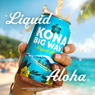Kona Big Wave Golden Ale Beer Cans - 12-12 Fl. Oz. - Image 4