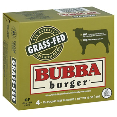 Bubba Burger Grass Fed - 1 Lb - Image 1