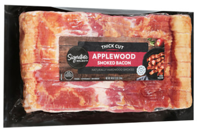 Signature SELECT Bacon Applewood Smoked Thick Cut - 3 Lb - Image 2