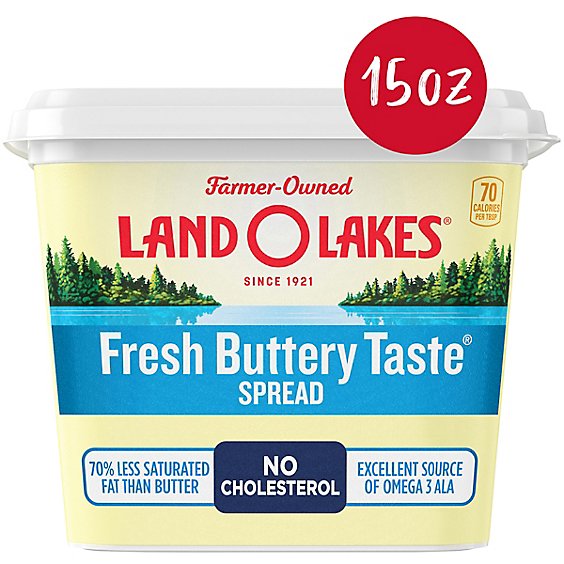 Land O Lakes Fresh Buttery Taste Spread Tub - 15 Oz