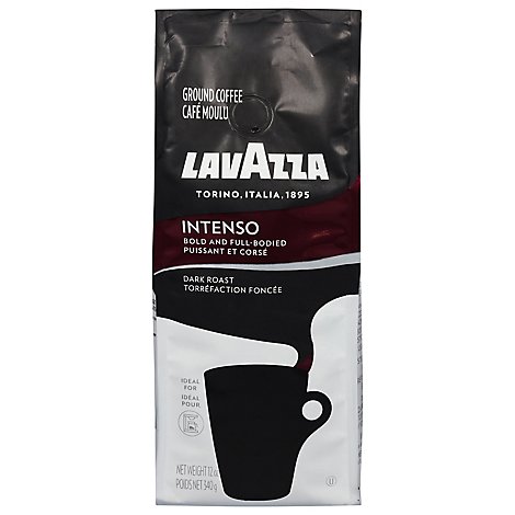 LavAzza Coffee Ground Dark Roast Intenso - 12 Oz