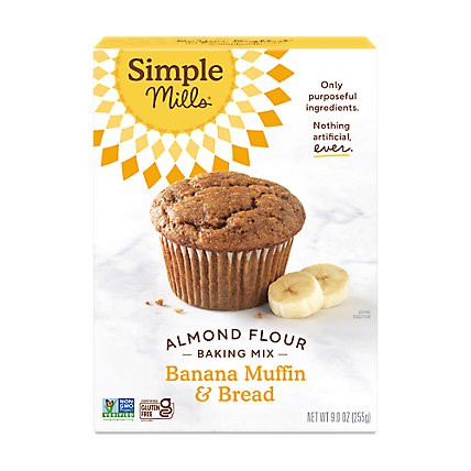 Simple Mills Almond Flour Mix Banana Muffin - 9 Oz - Image 2