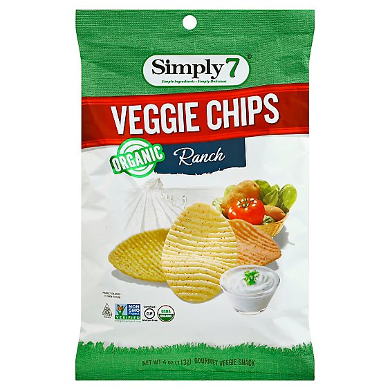 Organic Veggie Chips Ranch Flavor - 4 Oz