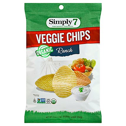 Organic Veggie Chips Ranch Flavor - 4 Oz - Image 1