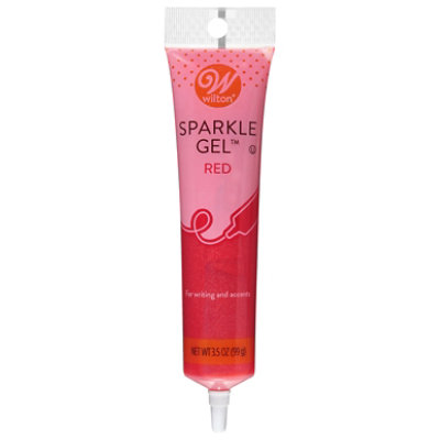 Wilton Sparkle Gel Red - 3.5 Oz - Image 1