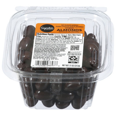 Almonds S/F Dark Chocolate - 11 Oz