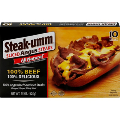 Steak-umm Steaks Angus Sliced 10 Count - 15 Oz - Image 3