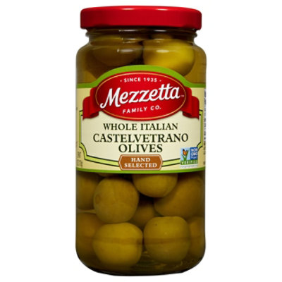 Mezzetta Olives Green Whole Italian Castelvetrano - 10 Oz
