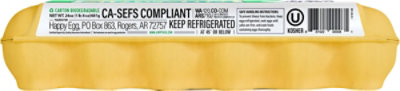 Happy Eggs Free Range Organic - 12 Count - Image 8
