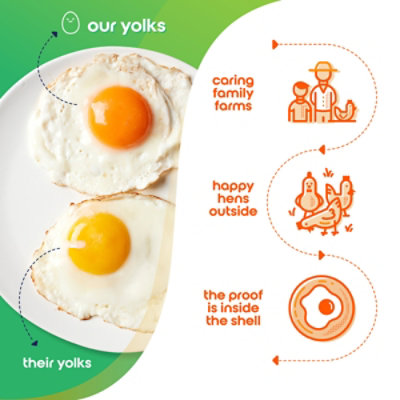 Happy Eggs Free Range Organic - 12 Count - Image 5