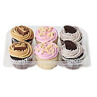 Bakery Cupcake Assorted With Whip 6 Count - Each - Image 1