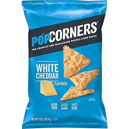 PopCorners Popped Corn Chips Crispy & Crunchy White Cheddar Bag - 7 Oz - Image 2