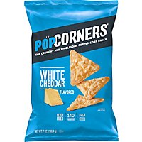 PopCorners Popped Corn Chips Crispy & Crunchy White Cheddar Bag - 7 Oz - Image 2