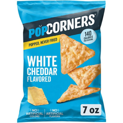PopCorners Popped Corn Chips Crispy & Crunchy White Cheddar Bag - 7 Oz - Image 2