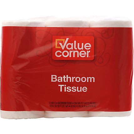 Value Corner Bathroom Tissue 2-Ply - 12 Count - Image 2