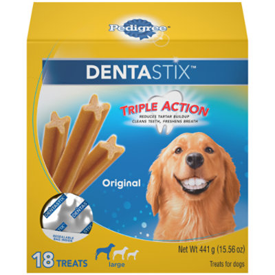 Pedigree Dentastix Large Original Flavor Dental Bones Dog Dental Treats - 18-15.6 Oz