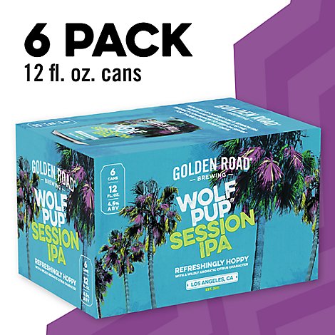 Golden Road Wolf Pup Session Ipa In Cans - 6-12 Fl. Oz.