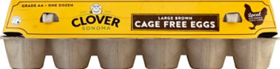 Clover Cage Free Eggs Large Brown  - 12 Count - Image 2
