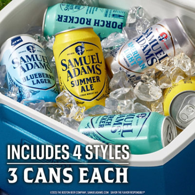 Samuel Adams Beers of Summer Seasonal Variety Beer Cans - 12 - 12 Fl. Oz. - Image 4