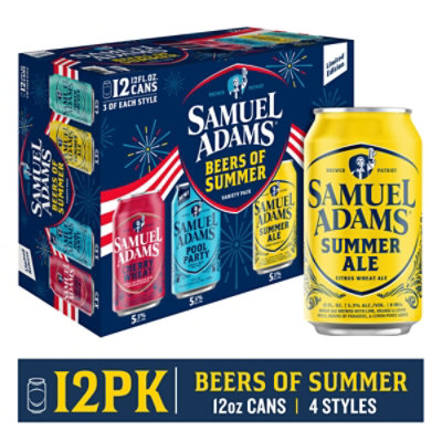 Samuel Adams Game Day Seasonal Variety Pack Beer Cans Multipack - 12-12 Fl. Oz.