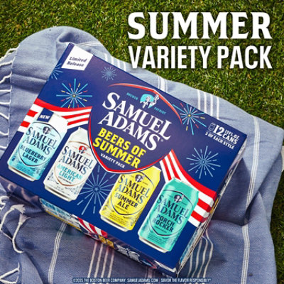 Samuel Adams Beers of Summer Seasonal Variety Beer Cans - 12 - 12 Fl. Oz. - Image 3