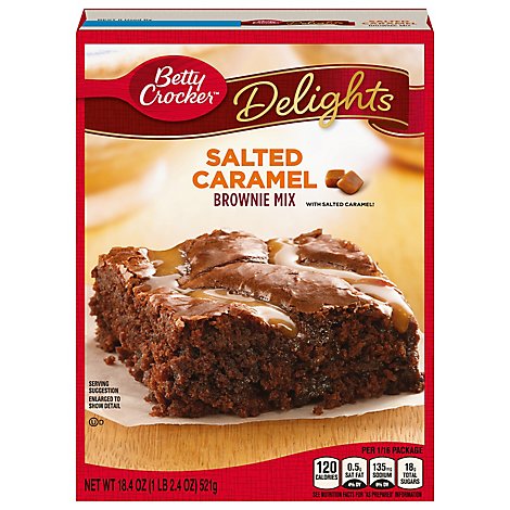 Betty Crocker Brownie Mix Delights Salted Caramel - 18.4 Oz