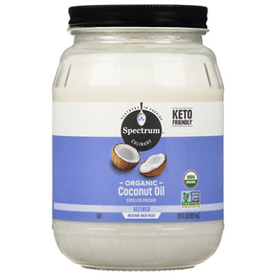 Spectrum Coconut Oil Organic Refined Value Size - 29 Fl. Oz.