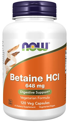 Betaine Hcl  120 Caps - 120 Caps - Image 1