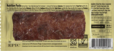 EPIC Bar Chicken Sesame + BBQ Seasoned - 1.5 Oz - Image 6