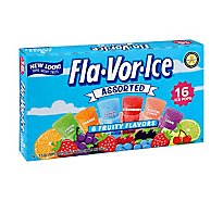 Fla-Vor-Ice Freeze & Serve Pops 6 Fruity Flavors Pops - 16-1.5 Oz