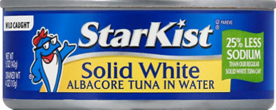 StarKist Tuna Albacore Solid White in Water Low Sodium - 5 Oz - Image 2