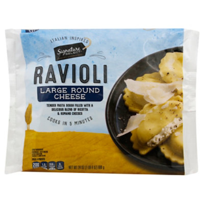 Signature Select Ravioli Cheese Round - 24 Oz