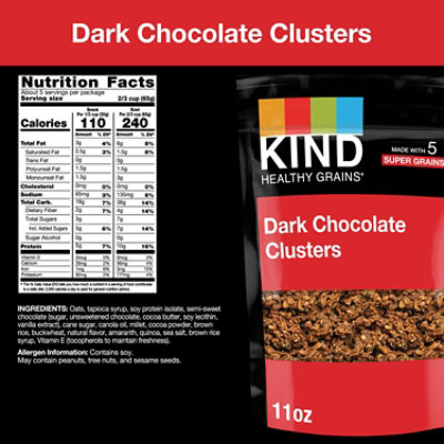 KIND Healthy Grains Clusters Dark Chocolate - 11 Oz - Image 2