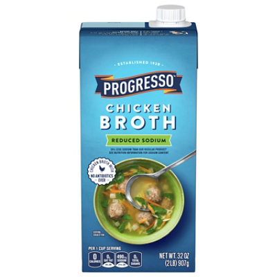 Progresso Broth Chicken Reduced Sodium 32 Oz JewelOsco