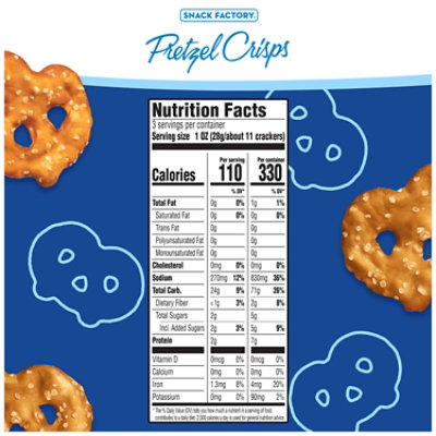 Snack Factory Original Flavor Pretzel Crisps - 3 Oz - Image 2