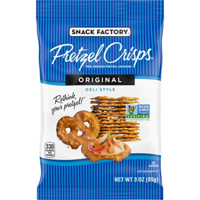 Pretzel Crisps Pretzel Crackers Deli Style Original - 3 oz - Pavilions