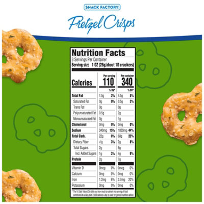 Snack Factory Garlic Parmesan Pretzel Crisps - 3 Oz - Image 2