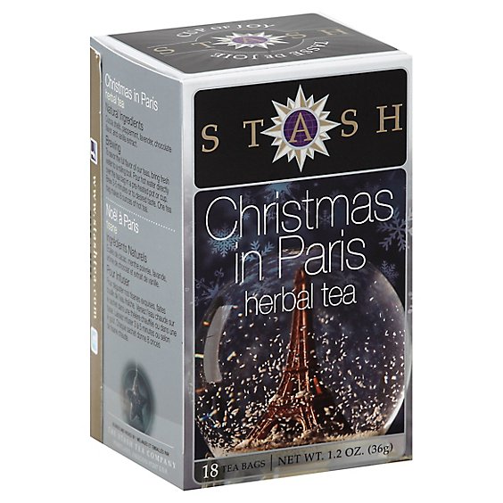 Stash Tea Bags Herbal Christmas In Paris 18 Count - 1.2 Oz