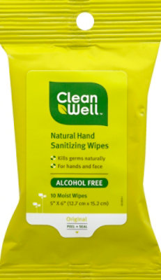 CleanWell Sanitizing Wipes - 10 Count - Image 2