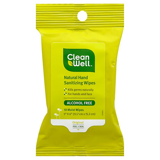 CleanWell Sanitizing Wipes - 10 Count
