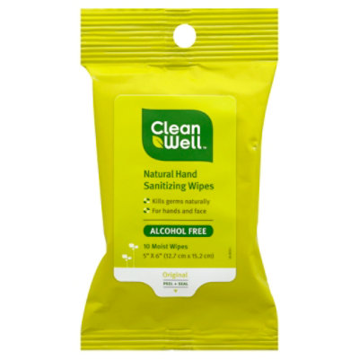 CleanWell Sanitizing Wipes - 10 Count